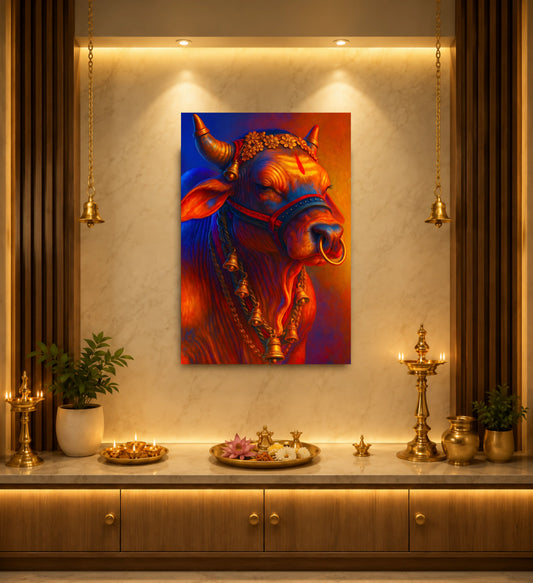 Nandi – Sacred Bull of Lord Shiva Wall Art