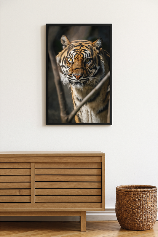 The Majestic Stare – Bengal Tiger Metal Art Print