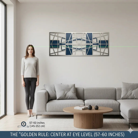 Position Art at Eye Level for Balanced Proportion