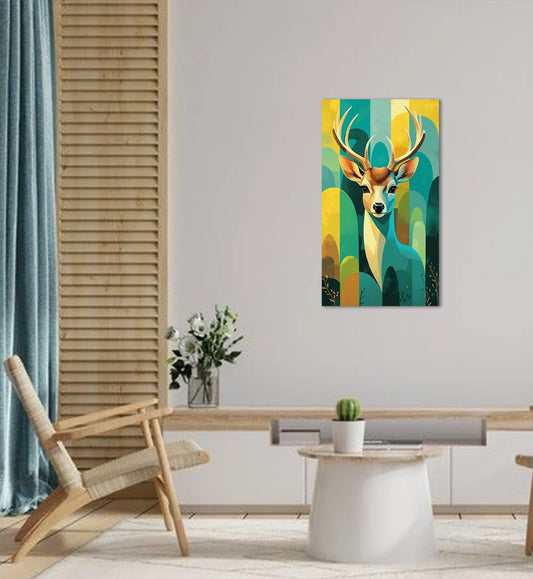 Majestic Deer Metal Wall Poster
