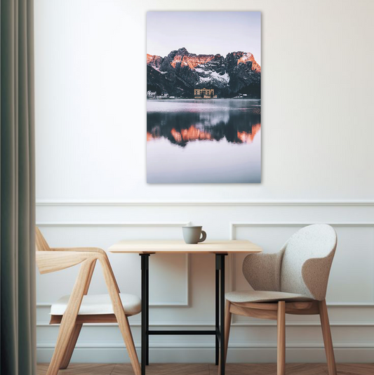 Golden Mountains Landscape Wall Art