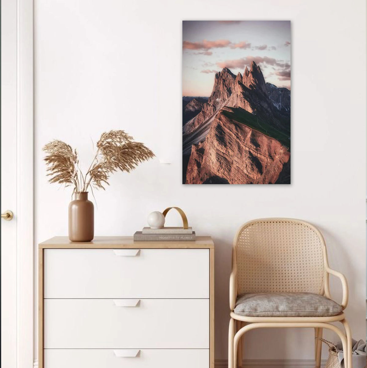 Sharp Silence minimal nature aluminium print 