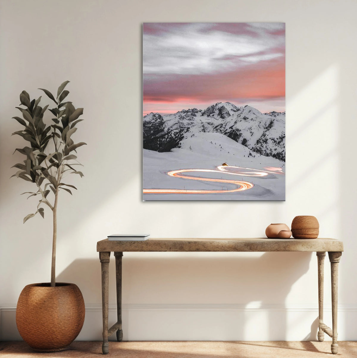 Frozen Trail Winter Metal Wall Art
