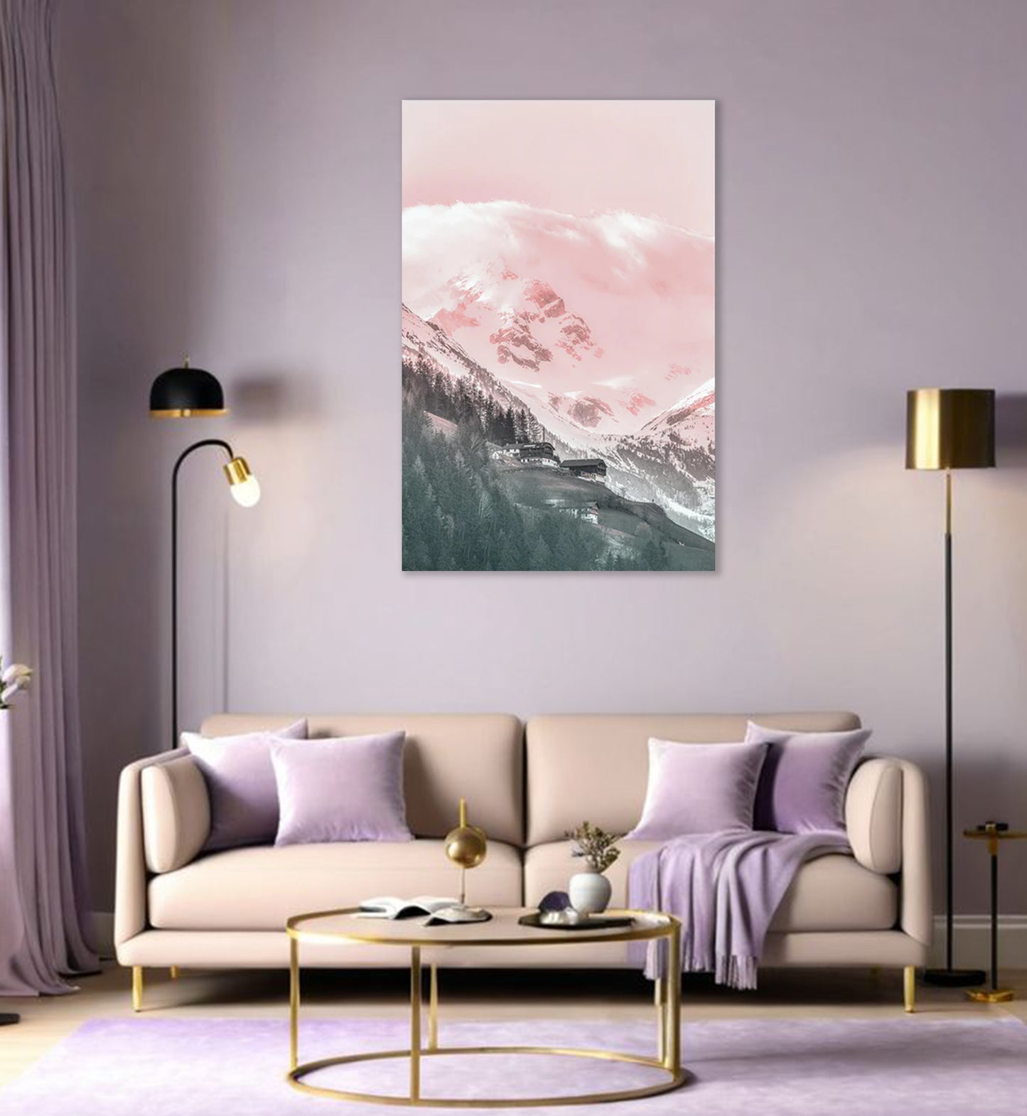 Snow light Mountain