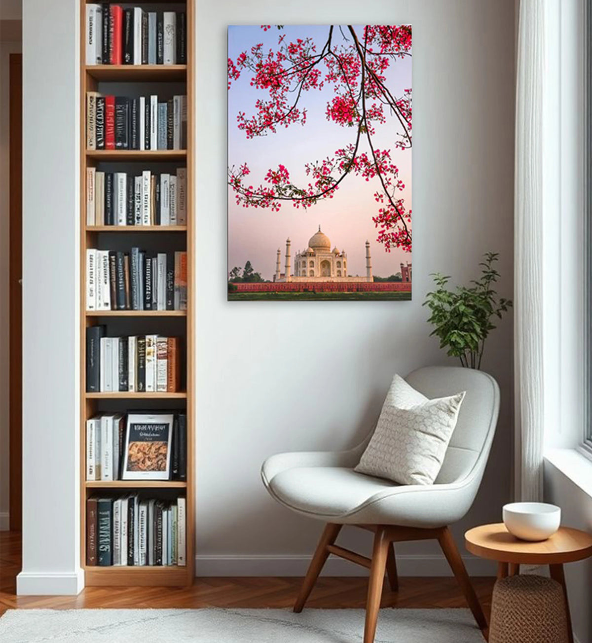 Blossoms Over the Taj Wall Print 