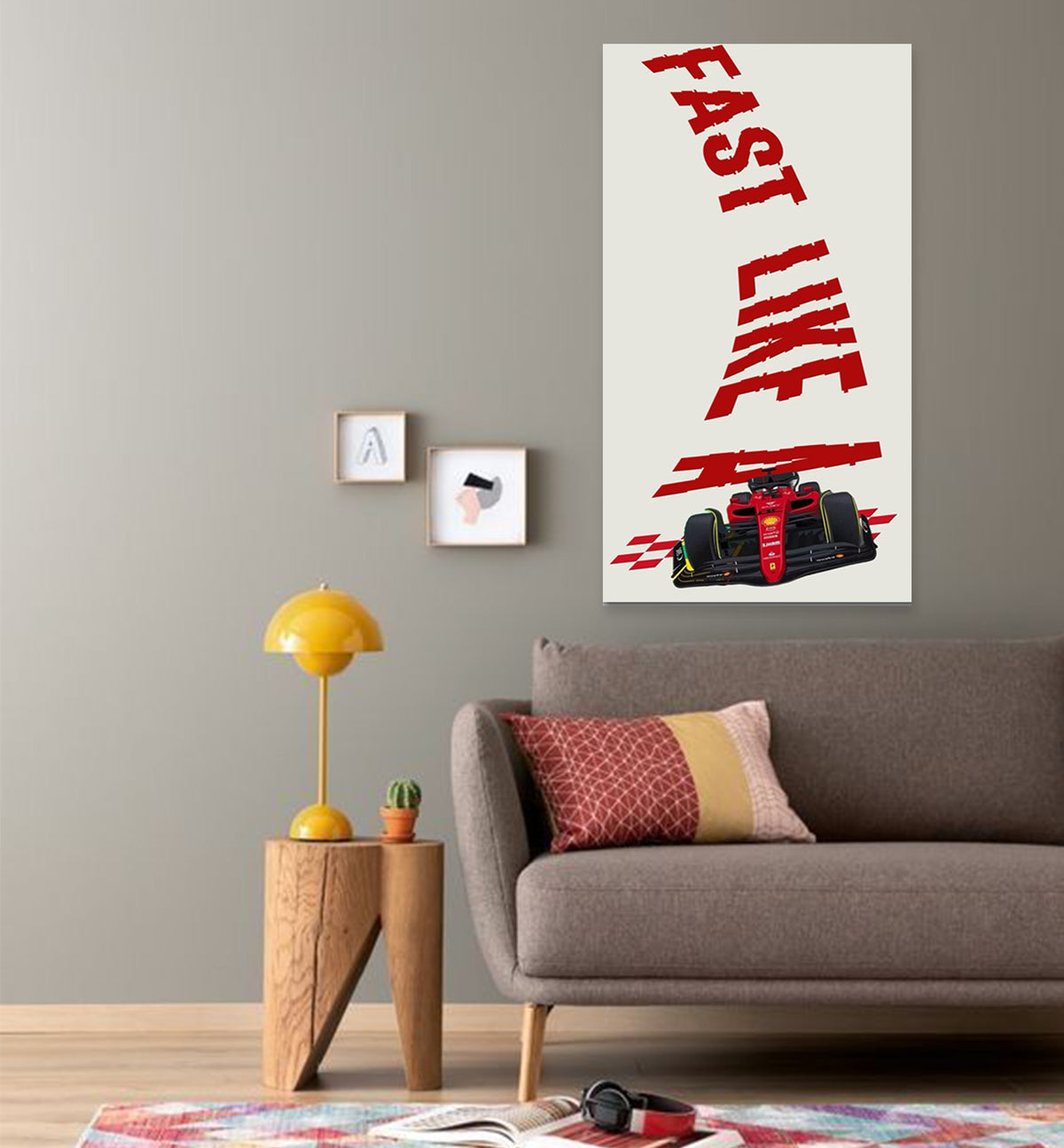 Redrush F1 Car Racing Wall Poster