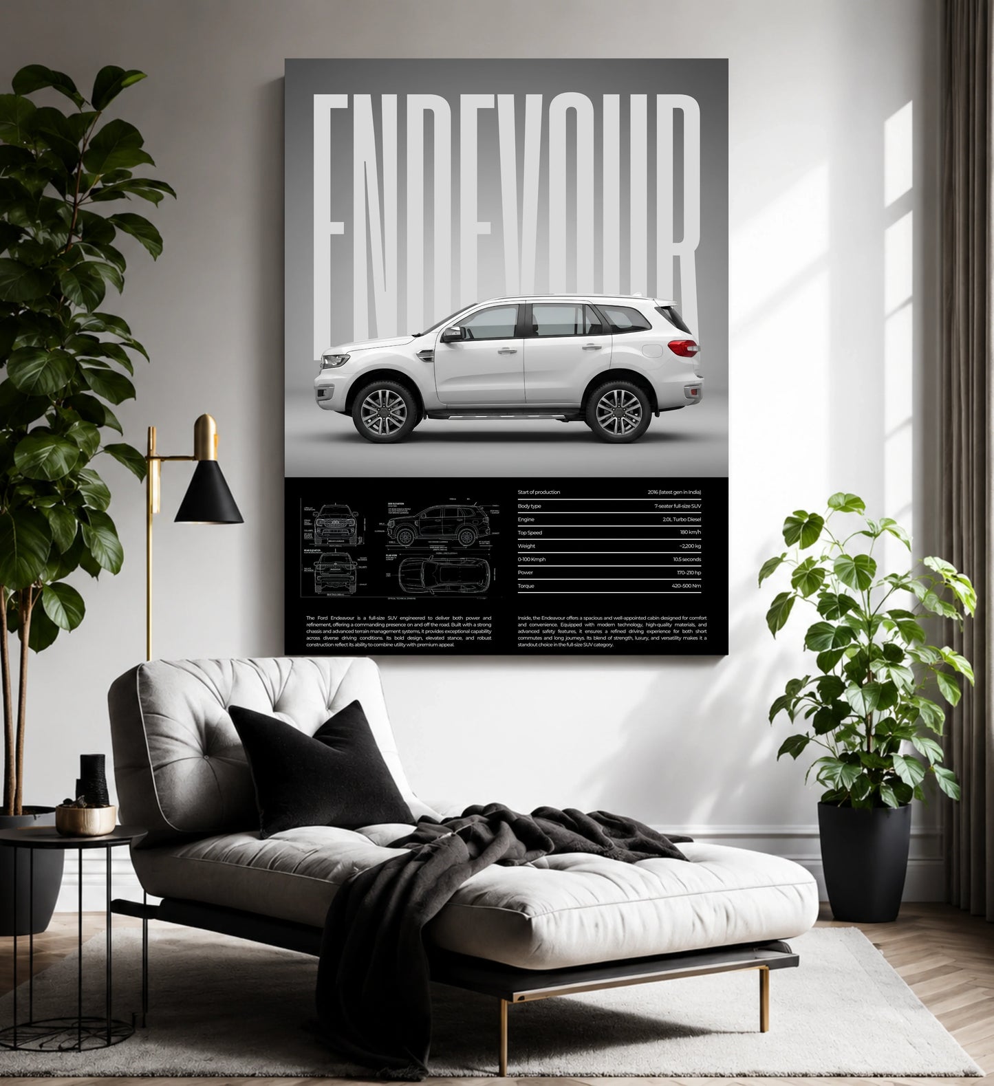 Velocity Supreme Ford SUV Metal Wall Art