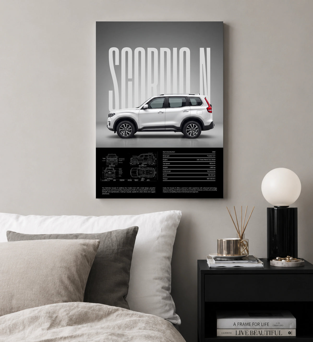 Wild Scorpion | Mahindra SUV Metal Wall Art