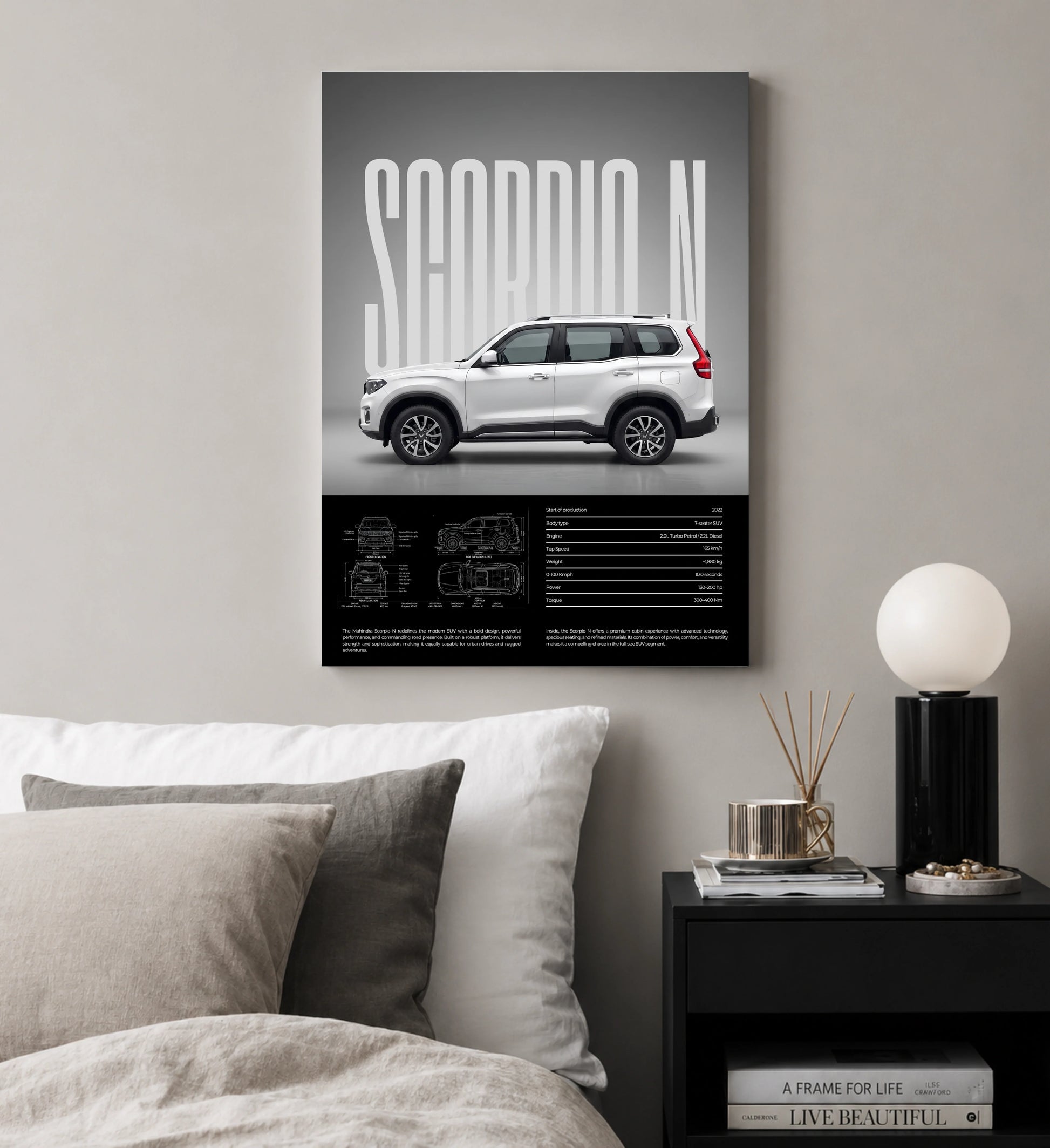 Wild Scorpion | Mahindra SUV Metal Wall Art