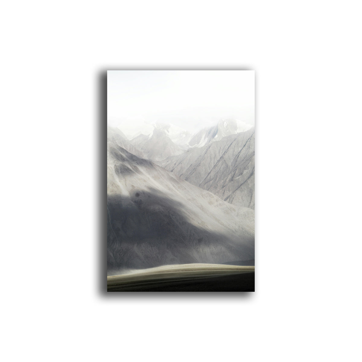 Misty Mountain Serenity Metal Wall Art