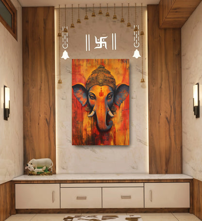 Lord Ganesha – Divine Artistic Wall Art