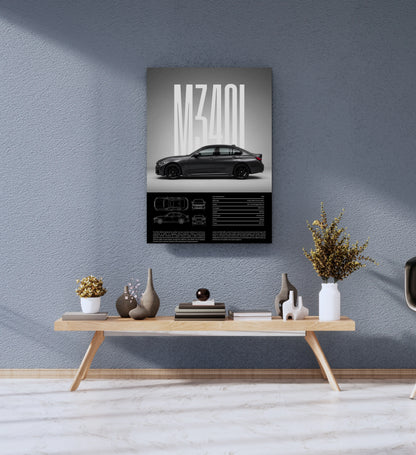 Power Edition M340i Metal Wall Art