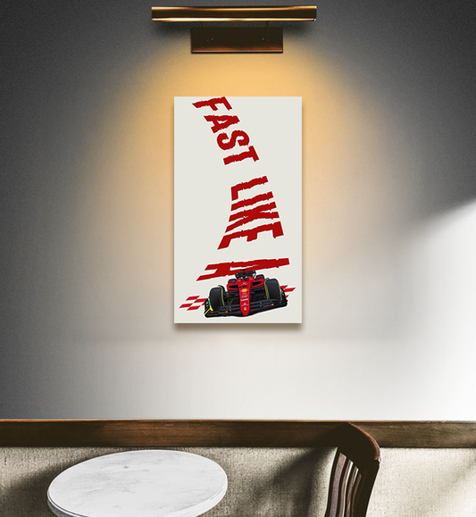 Redrush F1 Car Racing Wall Poster