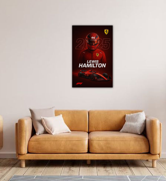 Hamilton Ferrari Vision - F1 Wall Frame