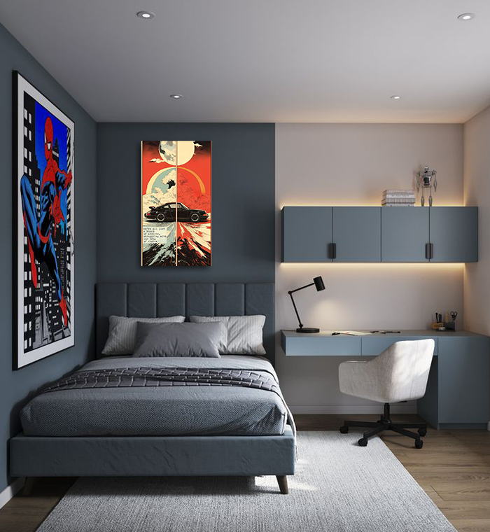 Duality Drive with Moon & Sun  Contrast Wall Art