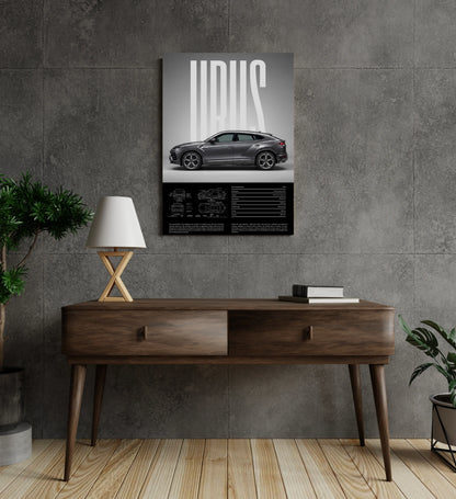 Lamborghini Urus Supercar Metal Print