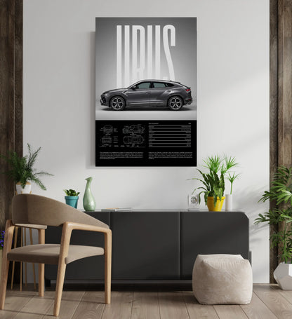Lamborghini Urus Supercar Metal Print