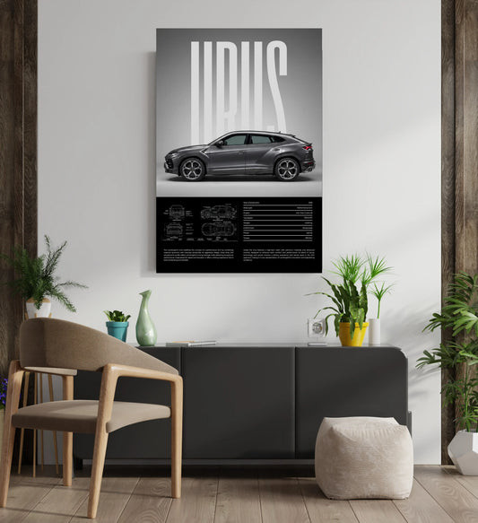 Lamborghini Urus Supercar Metal Print