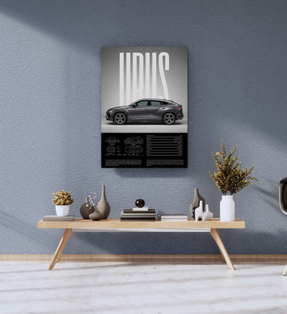 Lamborghini Urus Supercar Metal Print