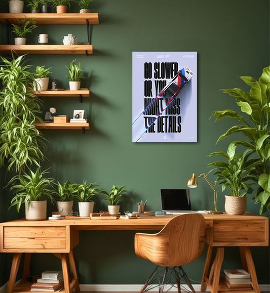Speed Reflection Car Wall Art