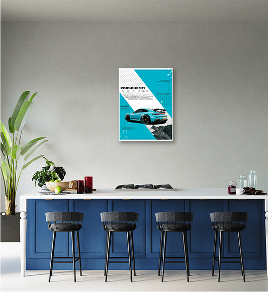 Skyline Speed 911 - Porsche Wall Art