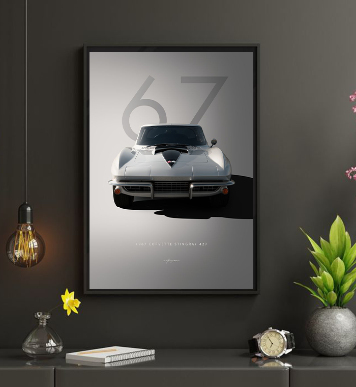 67 Corvette Legend Wall Art