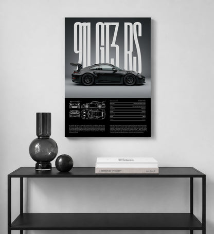Shadow GT3 Car Metal Wall Art