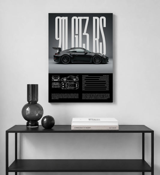 Shadow GT3 Car Metal Wall Art
