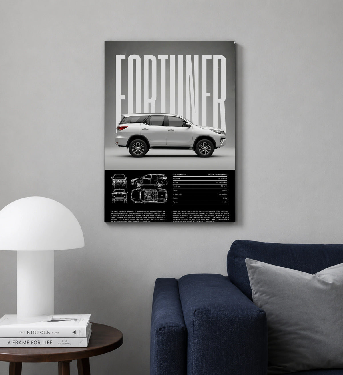 Legend Toyota Fortuner Metal Art 