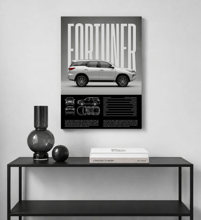 Legend Toyota Fortuner Metal Art