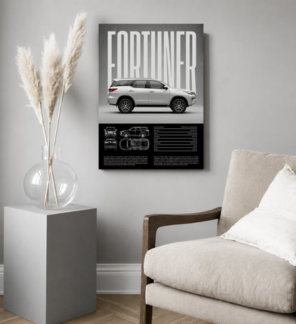Legend Toyota Fortuner Metal Art