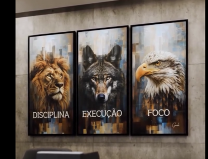Discipline Focus Execution – Lion, Wolf & Eagle Vivid