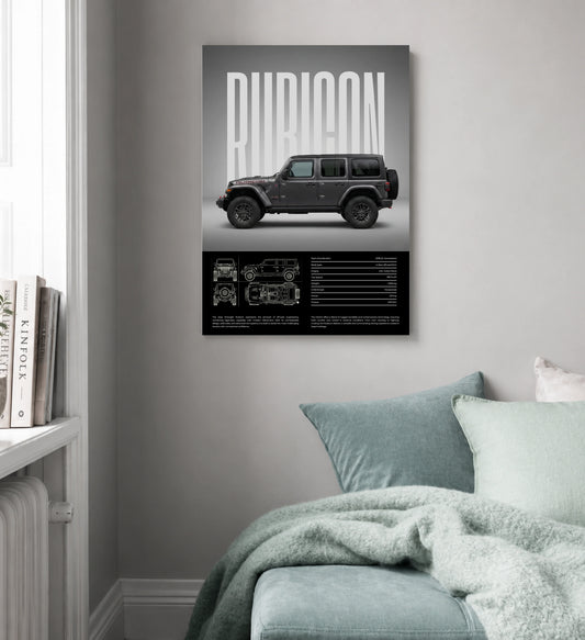 Jeep Rubicon Legacy Metal Print