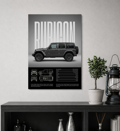 Jeep Rubicon Legacy Metal Print