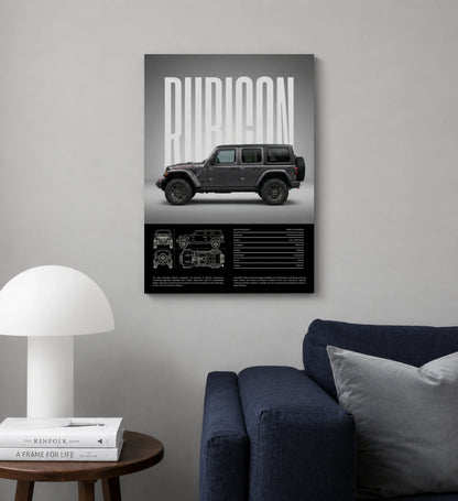 Jeep Rubicon Legacy Metal Print