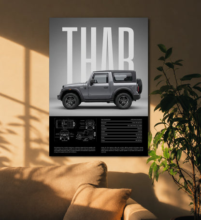 Mahindra Thar Rider | Gift Wall Art