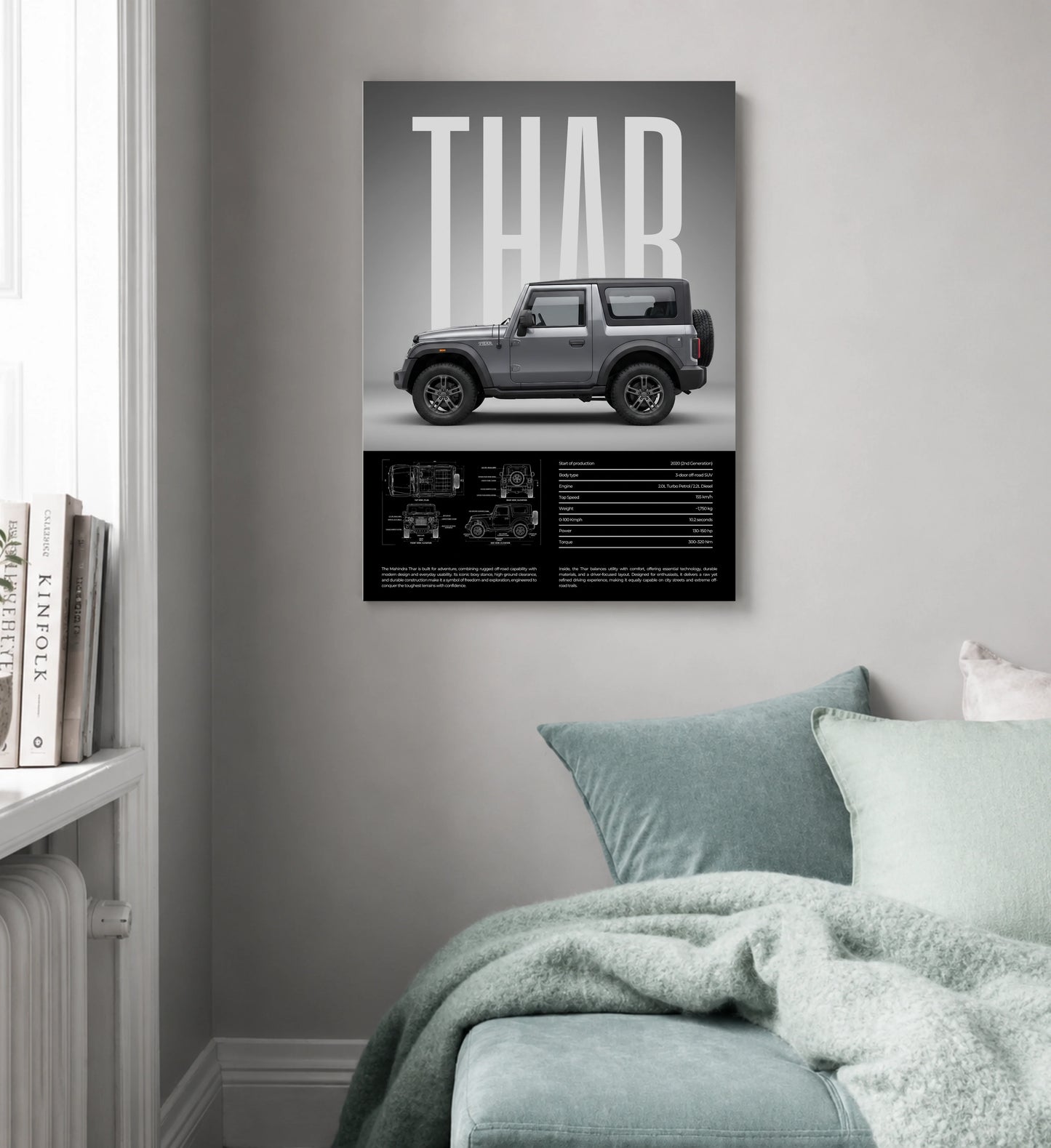 Mahindra Thar Rider | Gift Wall Art