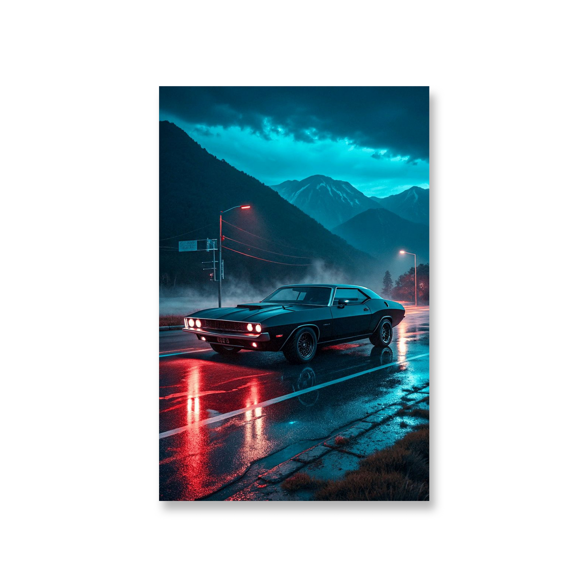 Rain City Drive Metal Wall Art