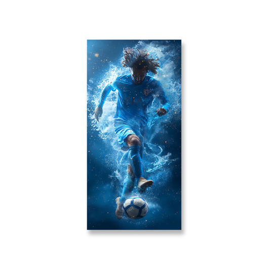 Blue Energy Football Player