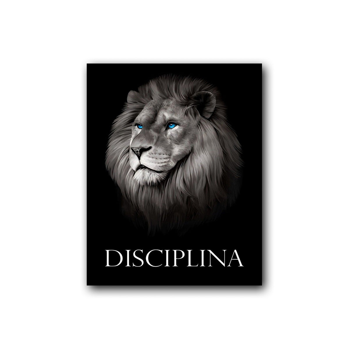 DisciplinA – The Lion Motivational Wall Art | Premium Aluminum Print by Elite Prrintex