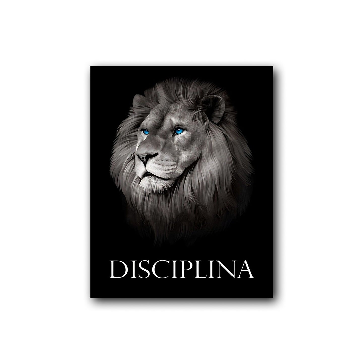 DisciplinA – The Lion Motivational Wall Art | Premium Aluminum Print by Elite Prrintex