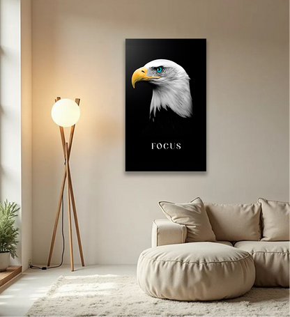 The Eagle Focused - Motivational Metal Wall Art