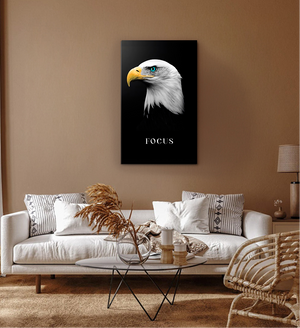 The Eagle Focused - Motivational Metal Wall Art