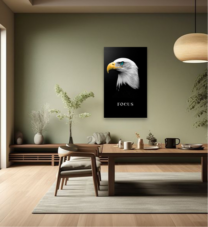 The Eagle Focused - Motivational Metal Wall Art