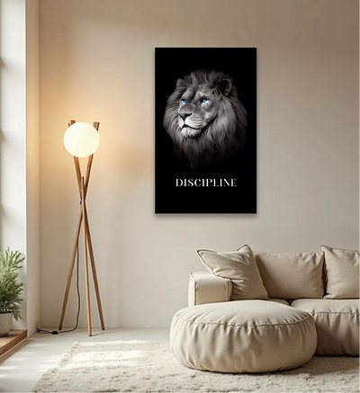 Discipline – The Lion Motivational Wall Art