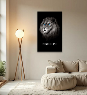 Discipline – The Lion Motivational Wall Art