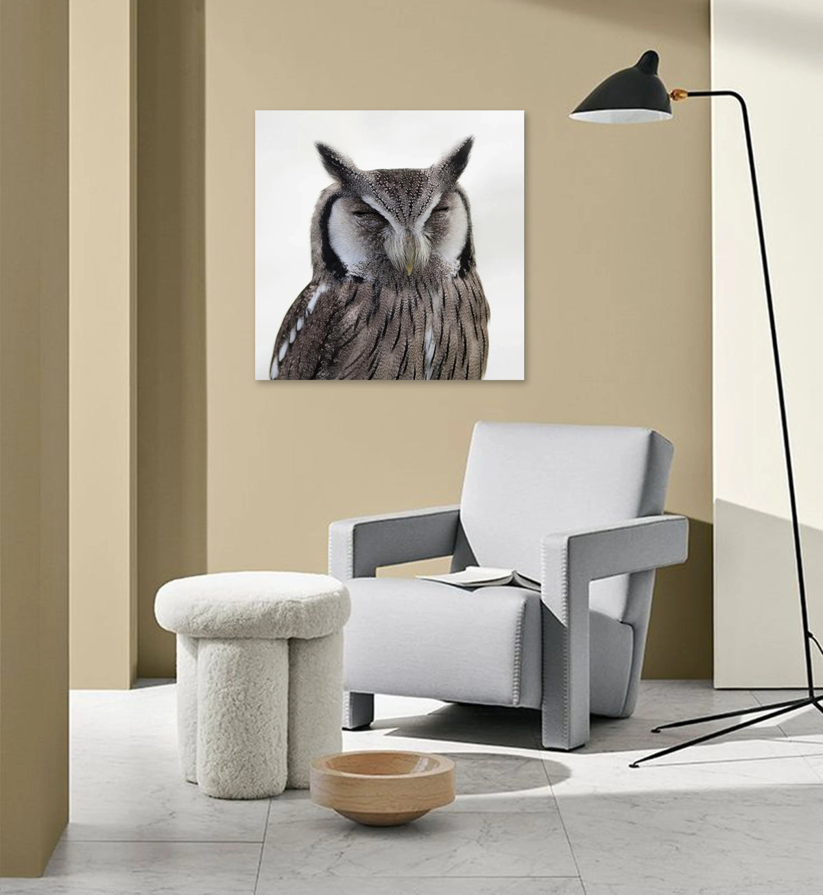 The Silent Watcher Metal Wall Art