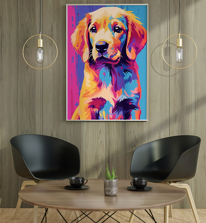 Vibrant Labrador Portrait