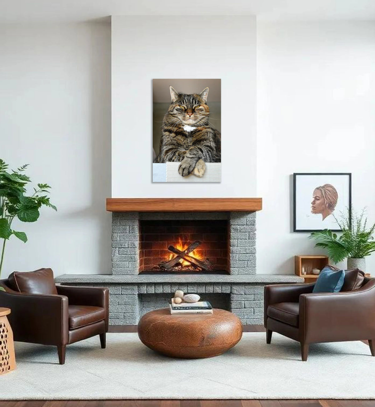Lord of the Living Room - Lion Metal Wall Art