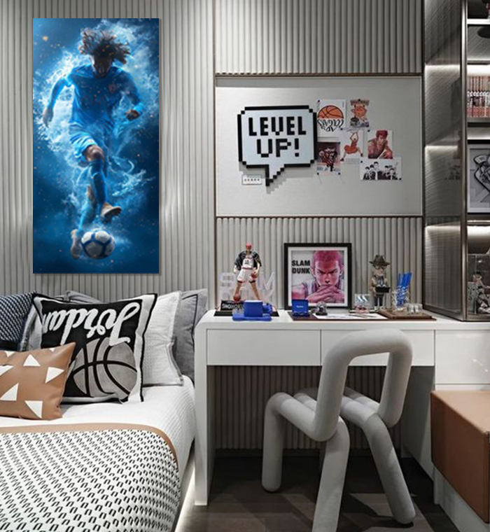 Blue Energy Football Player
